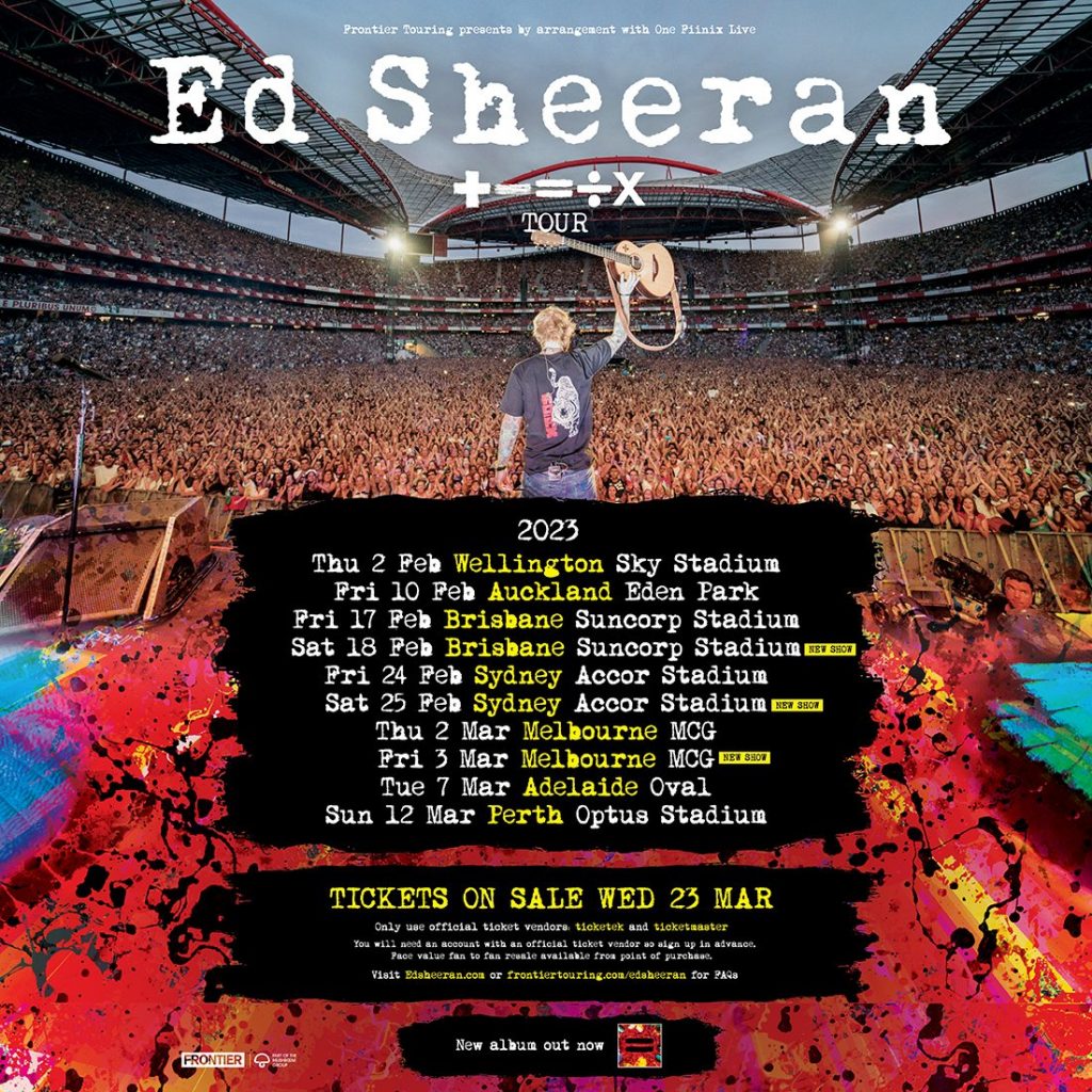 TM Verified Presale Codes for ED Sheeran + = ÷ x Tour TM Verified
